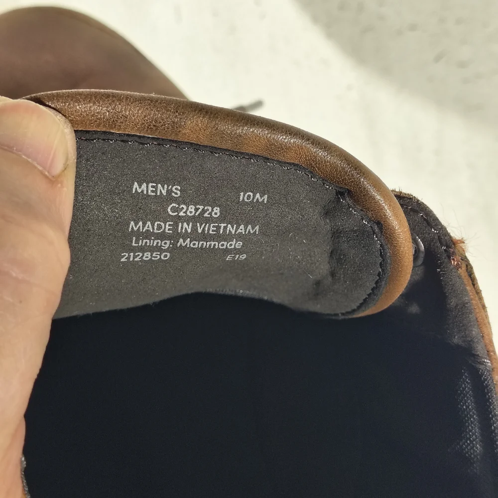 Cole Haan Men's Size 10 Tan Lace Up Leather Oxfords